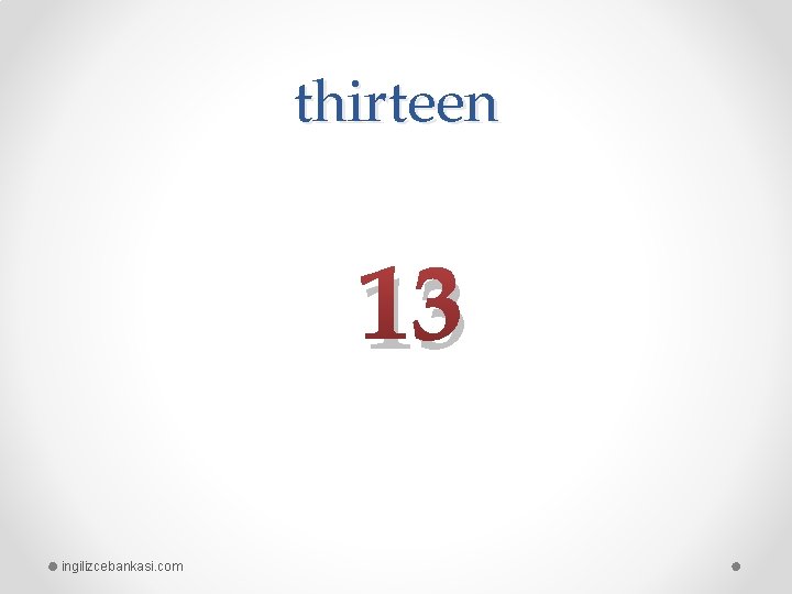 thirteen 13 ingilizcebankasi. com 