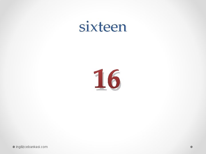 sixteen 16 ingilizcebankasi. com 