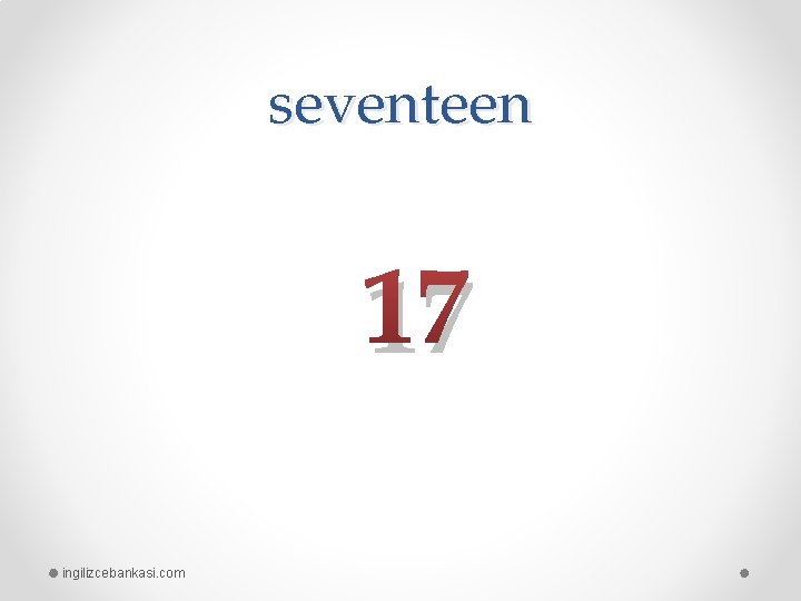 seventeen 17 ingilizcebankasi. com 