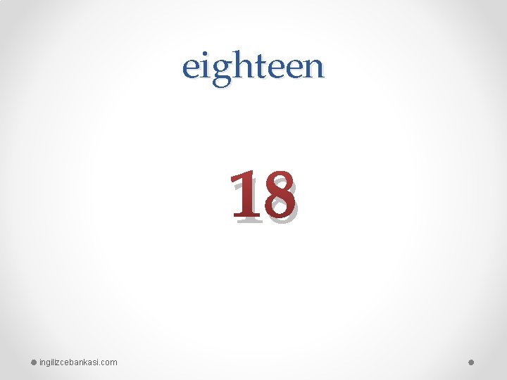 eighteen 18 ingilizcebankasi. com 