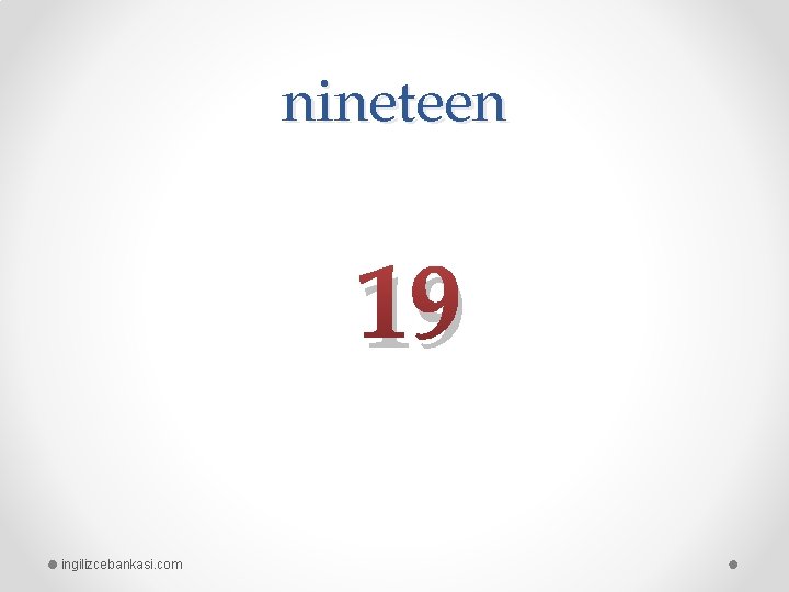 nineteen 19 ingilizcebankasi. com 
