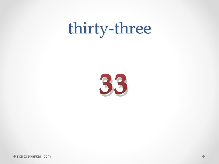 thirty-three 33 ingilizcebankasi. com 