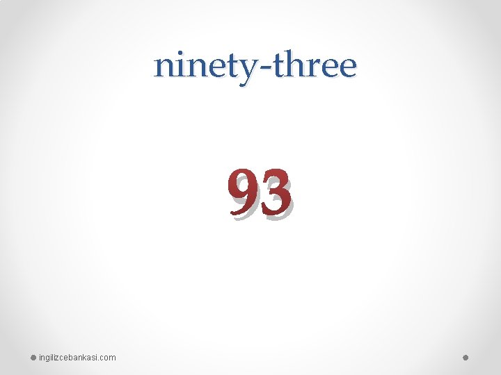 ninety-three 93 ingilizcebankasi. com 
