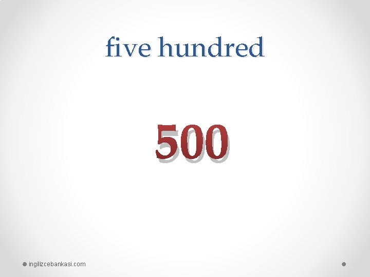 five hundred 500 ingilizcebankasi. com 