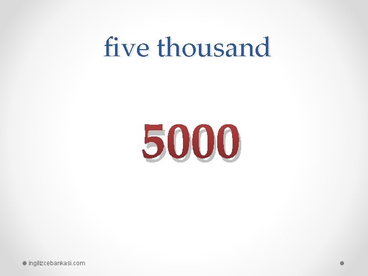 five thousand 5000 ingilizcebankasi. com 