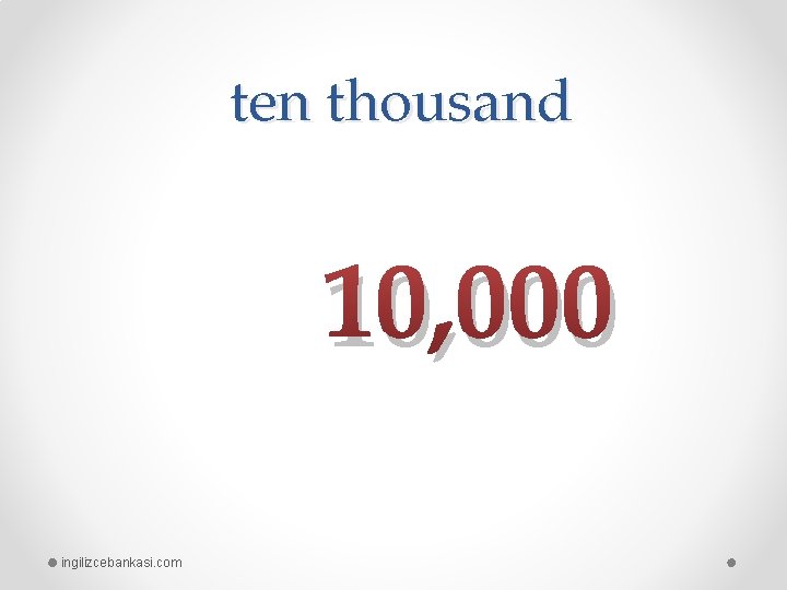 ten thousand 10, 000 ingilizcebankasi. com 