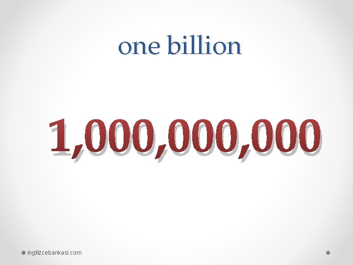 one billion 1, 000, 000 ingilizcebankasi. com 