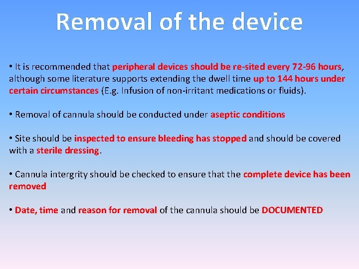 Removal of the device • It is recommended that peripheral devices should be re-sited