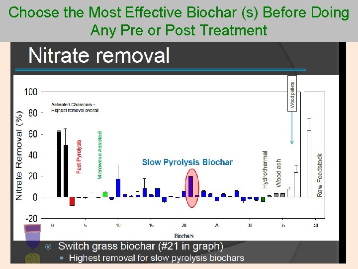 Choose the Most Effective Biochar (s) Before Doing Any Pre or Post Treatment 