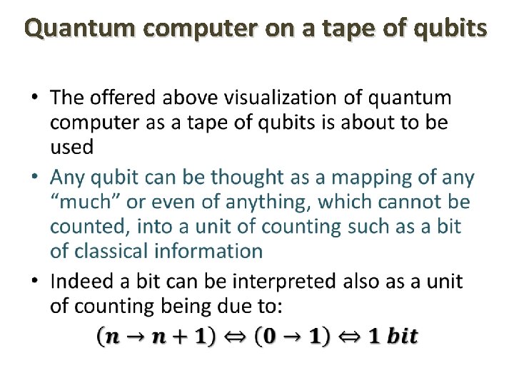 Quantum computer on a tape of qubits • 