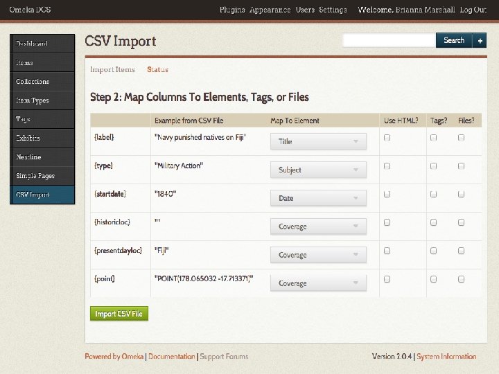 @notsosternlib | #dlbb 6. Ingest your data into Neatline Final CSV file March 12,