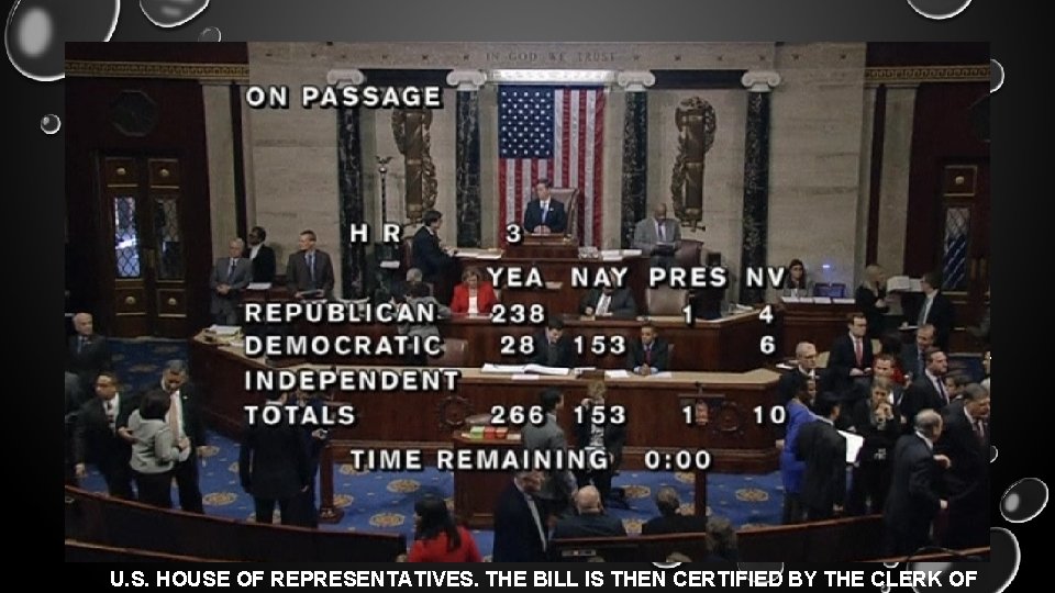 THE BILL IS VOTED ON THERE ARE 3 METHODS FOR VOTING ON A BILL