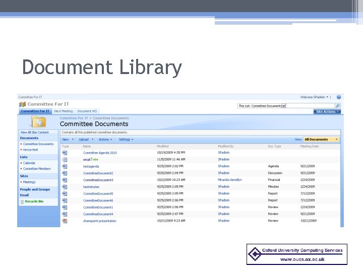Document Library 
