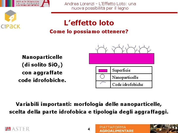 Andrea Lorenzi - L’Effetto Loto: una nuova possibilità per il legno L’effetto loto Come