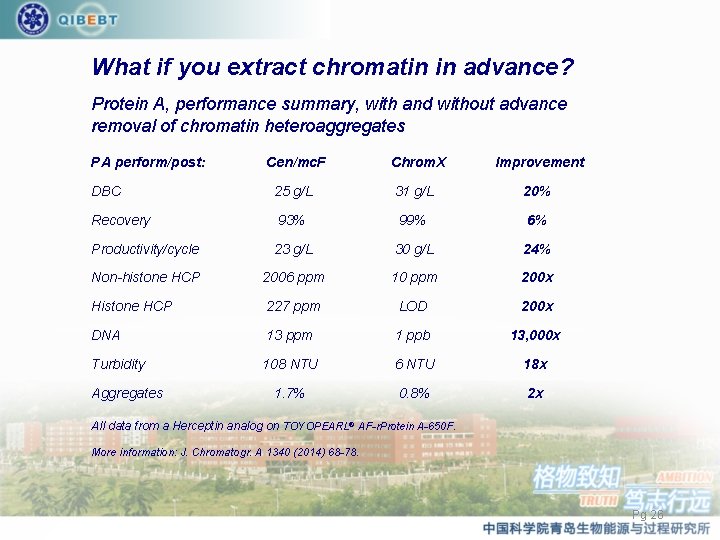 What if you extract chromatin in advance? Protein A, performance summary, with and without