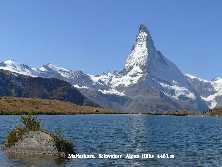 Matterhorn Schweizer Alpen Höhe 4481 m 
