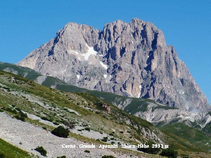 Corno Grande Apennin Italien Höhe 2931 m 