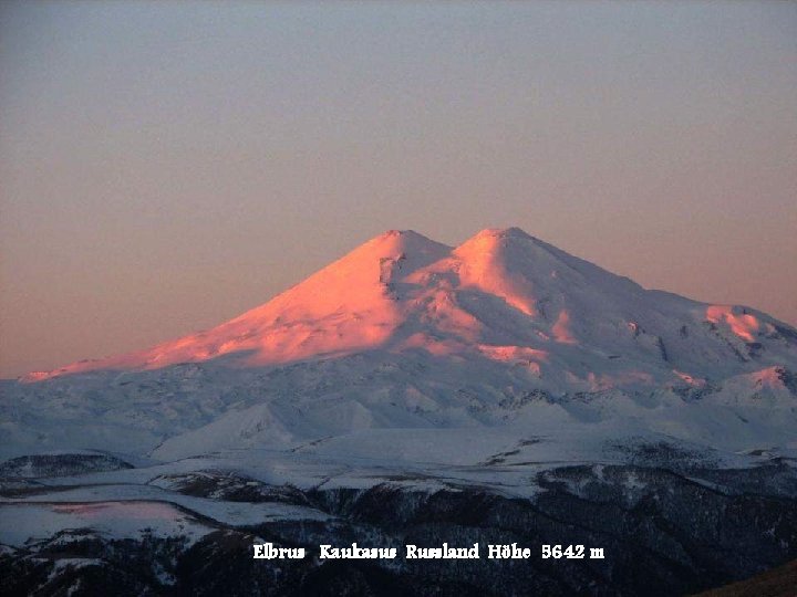 Elbrus Kaukasus Russland Höhe 5642 m 