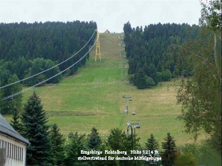 Erzgebirge Fichtelberg Höhe 1214 m stellvertretend für deutsche Mittelgebirge 