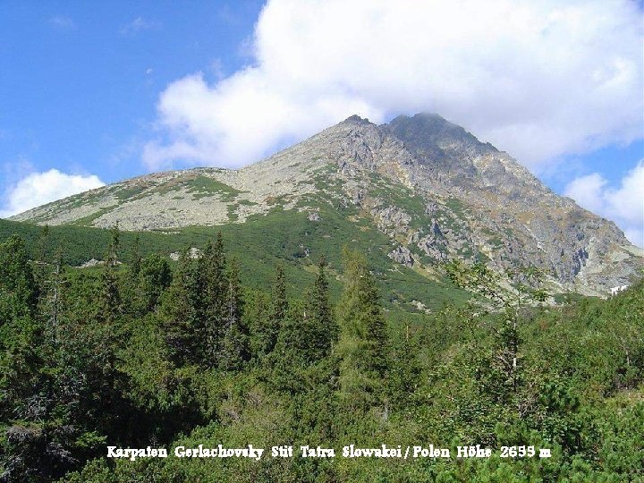 Karpaten Gerlachovsky Stit Tatra Slowakei / Polen Höhe 2655 m 