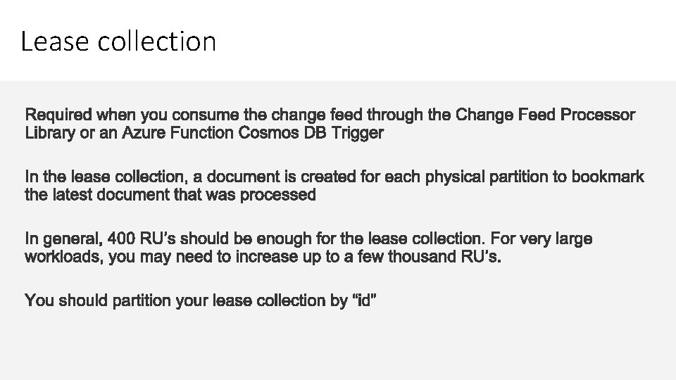 Lease collection 