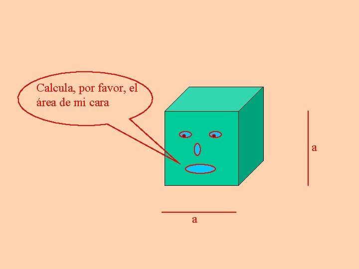 Calcula, por favor, el área de mi cara a a 