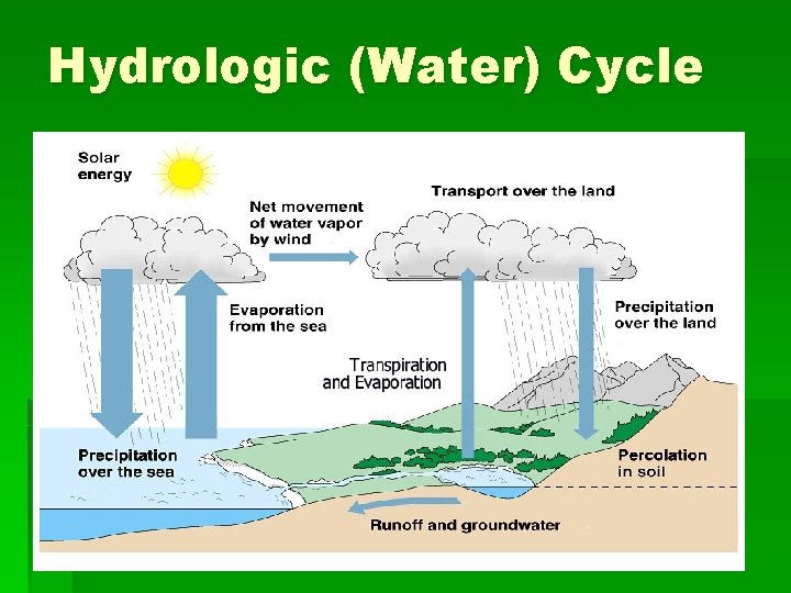 Hydrologic (Water) Cycle 