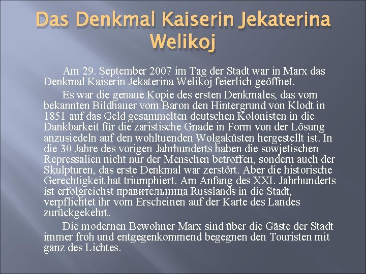 Das Denkmal Kaiserin Jekaterina Welikoj Am 29. September 2007 im Tag der Stadt war