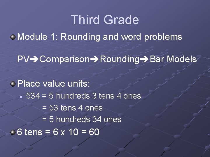 A GradebyGrade Progression of A Story of Units