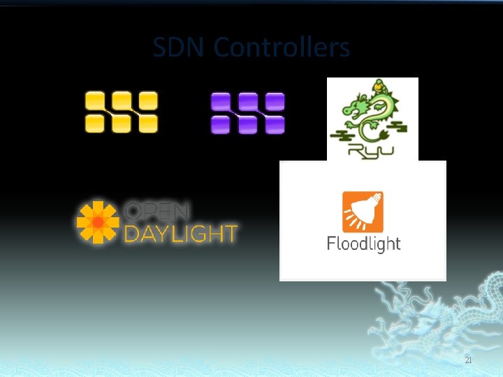 SDN Controllers 21 