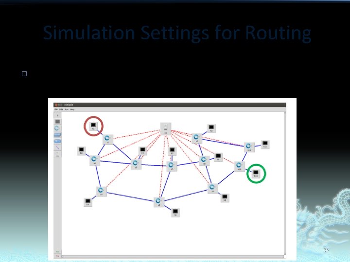 Simulation Settings for Routing � Setting up the Abilene topology in Mininet for routing
