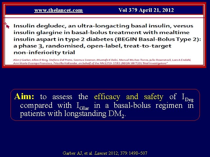 www. thelancet. com Vol 379 April 21, 2012 Aim: to assess the efficacy and