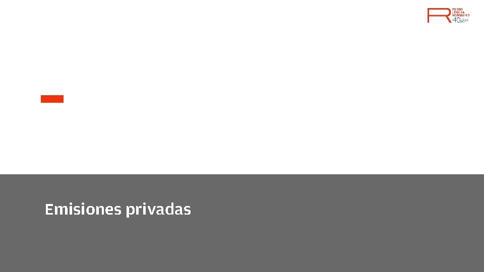 Emisiones privadas 