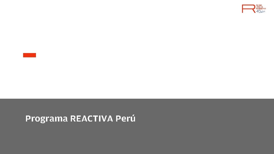 Programa REACTIVA Perú 