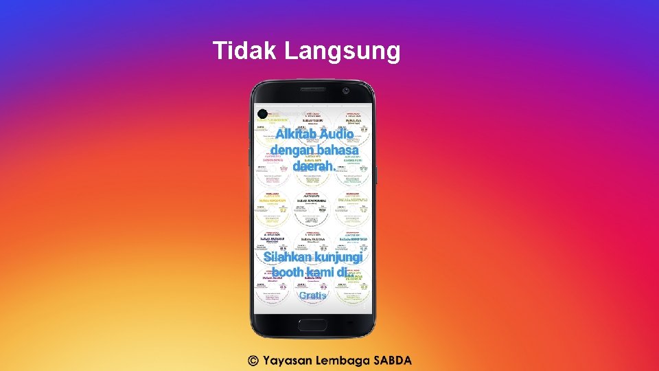 Tidak Langsung 