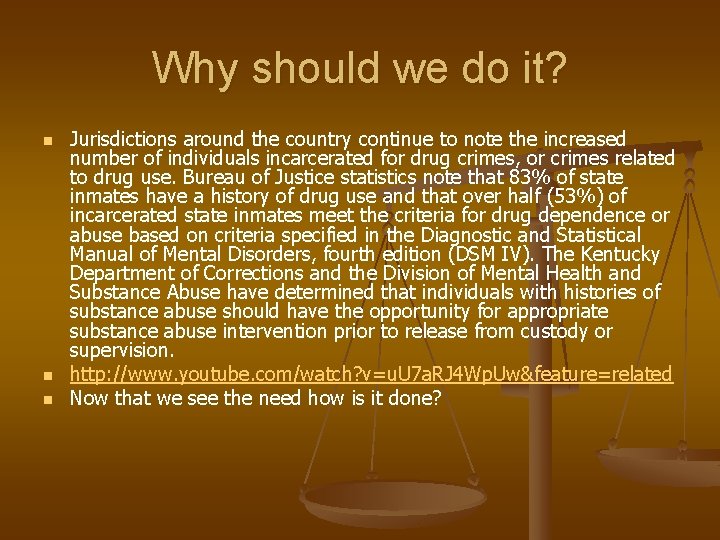 Why should we do it? n n n Jurisdictions around the country continue to