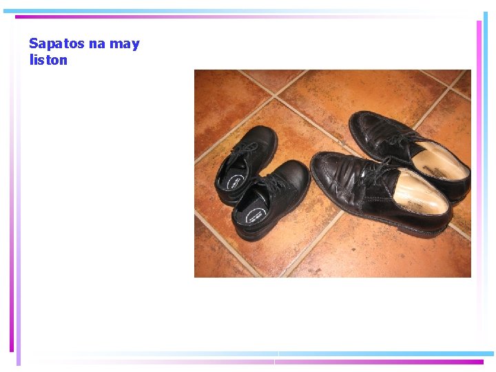 Sapatos na may liston 