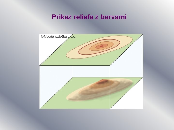 Prikaz reliefa z barvami Prikaz reliefa z barvami