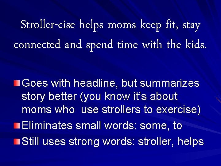 Stroller-cise helps moms keep fit, stay connected and spend time with the kids. Goes