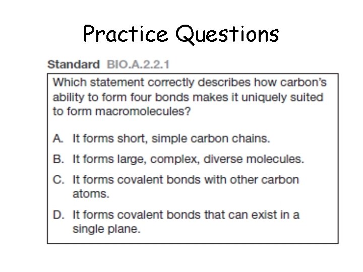 Practice Questions 