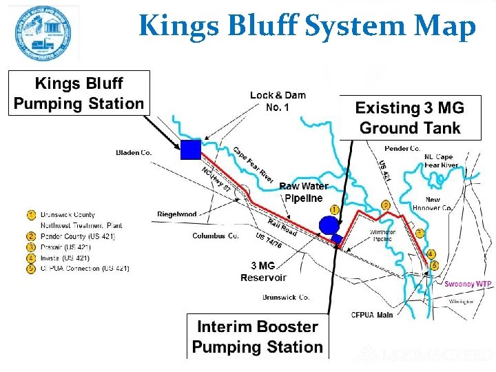 Kings Bluff System Map 