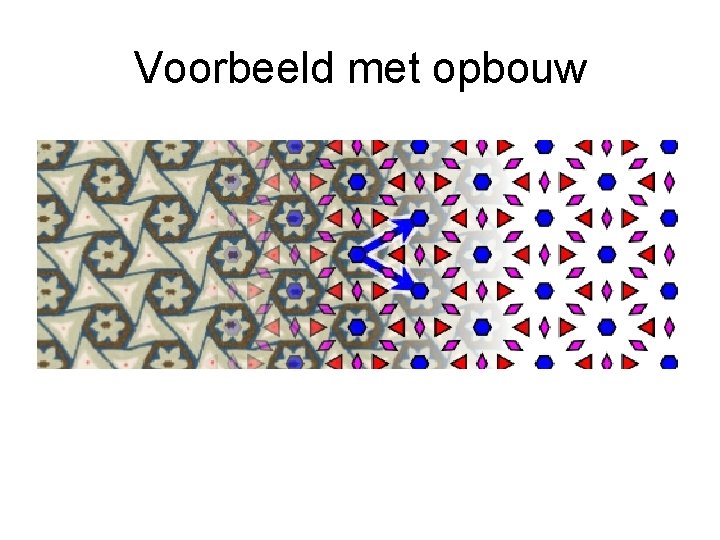 Voorbeeld met opbouw 