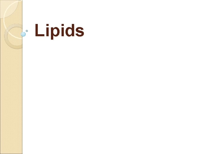 Lipids 
