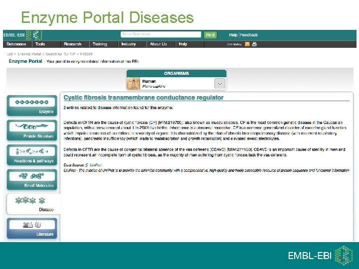 Enzyme Portal Diseases 