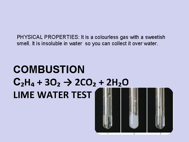 PHYSICAL PROPERTIES: It is a colourless gas with a sweetish smell. It is insoluble