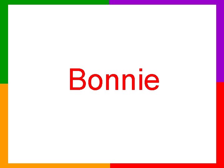 Bonnie 