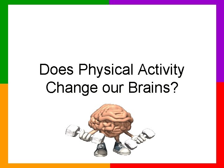 Does Physical Activity Change our Brains? 