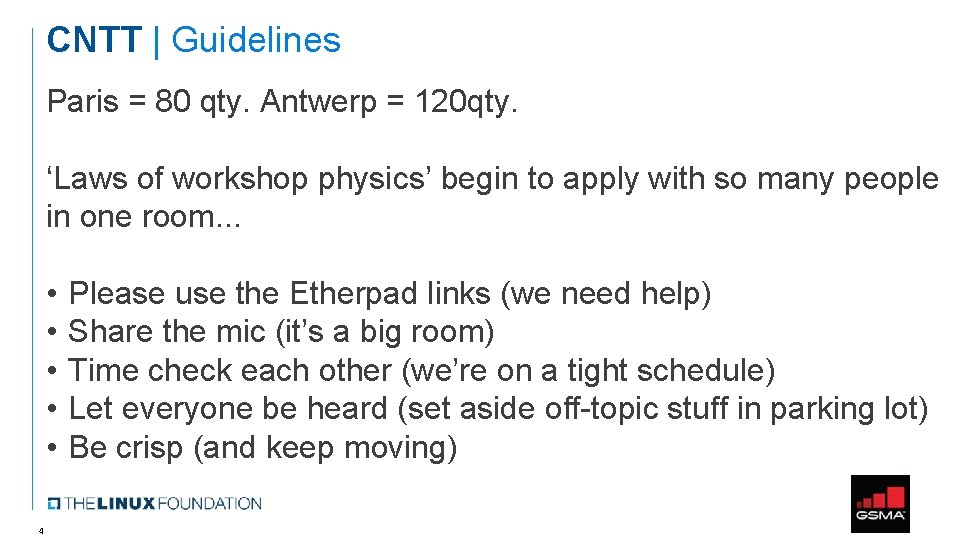 CNTT | Guidelines Paris = 80 qty. Antwerp = 120 qty. ‘Laws of workshop