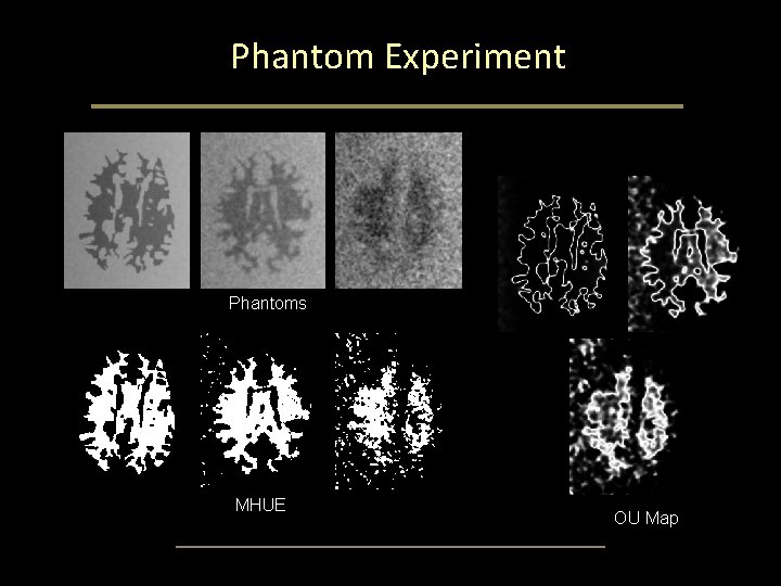 Phantom Experiment Phantoms MHUE OU Map Phantom Experiment Phantoms MHUE OU Map