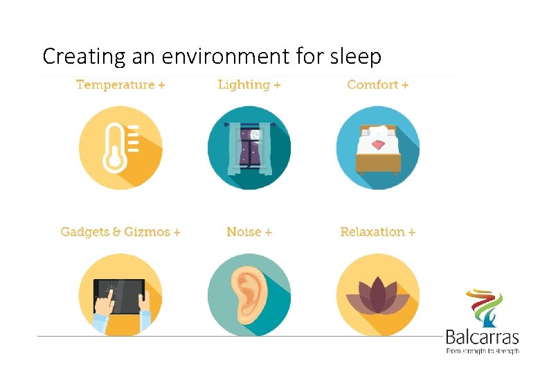 Creating an environment for sleep 